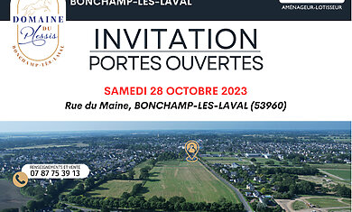 Actualité Bonchamp-lès-Laval : Rencontrons nous lors d’une journée portes ouvertes