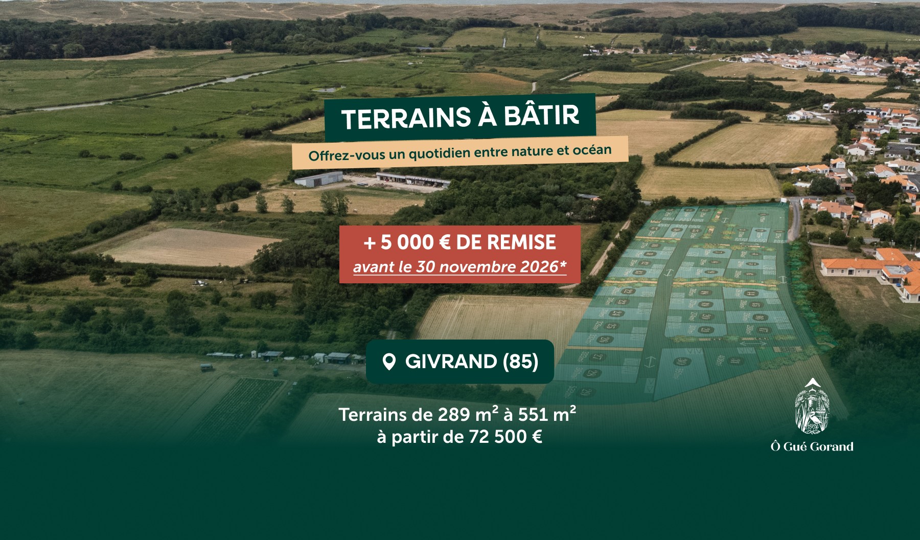 Terrain Ô Gué Gorand – Givrand (85)