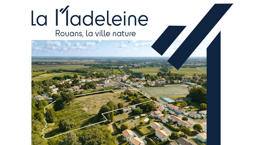 Vue aérienne du lotissement la madeleine à ROUANS aménagé par BATI-AMÉNAGEMENT