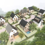Perspective 3D du hameau Kottage à Cesson-Sévigné
