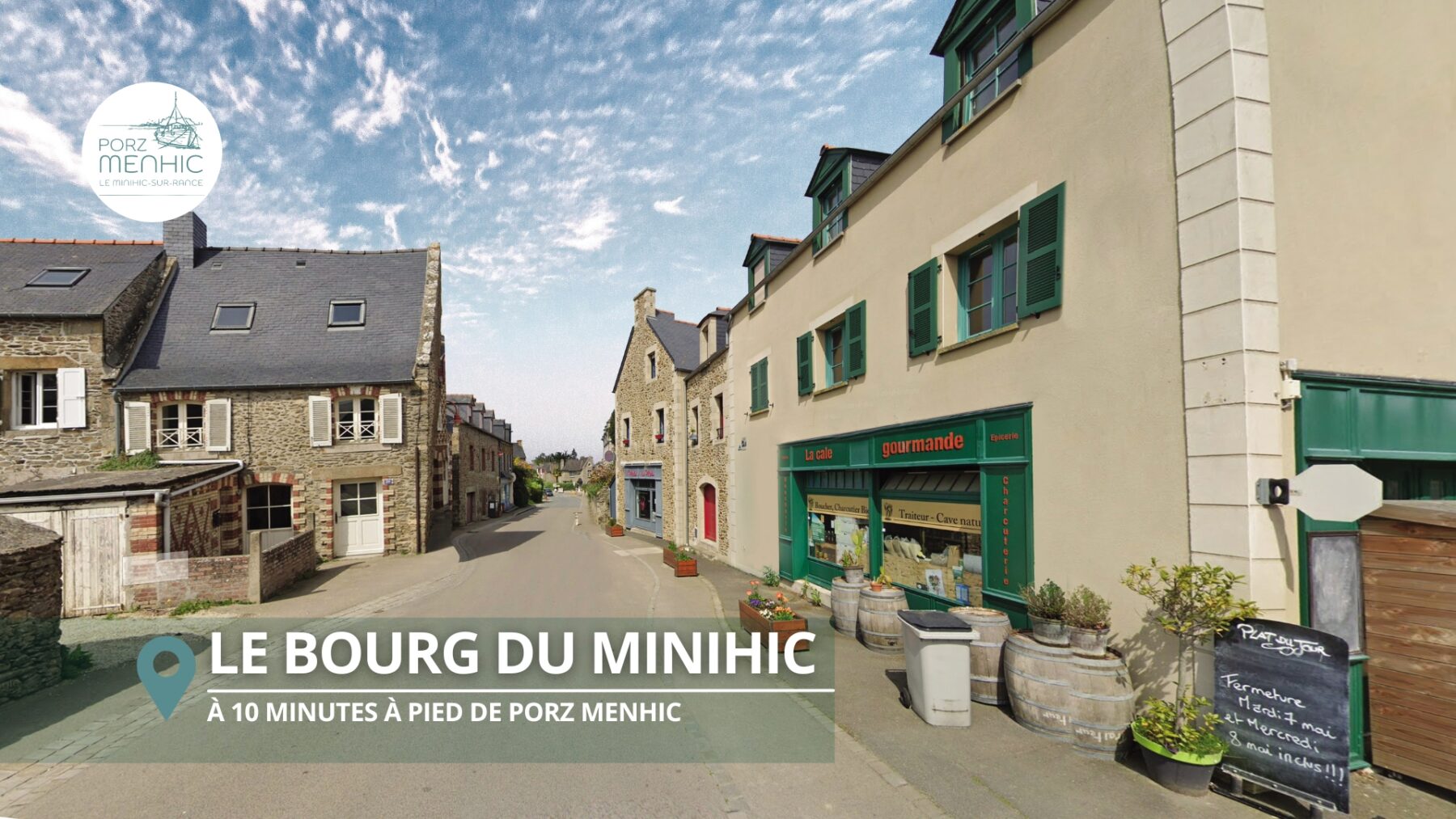 Le Bourg Minihic-sur-Rance à proximité du lotissement Porz-Menhic