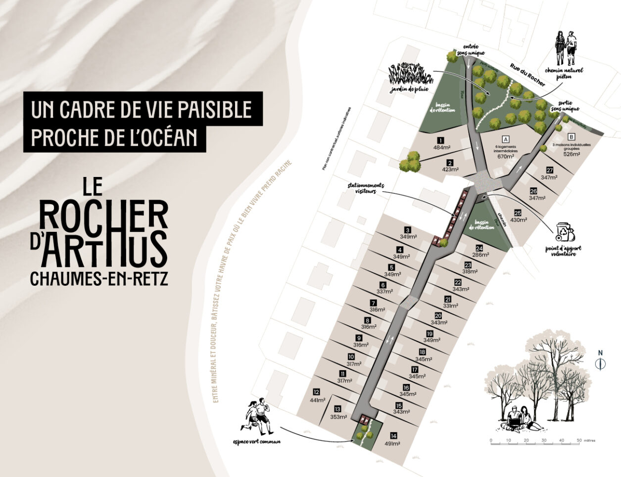 Terrain Chaumes-en-retz, le rocher d’arthus